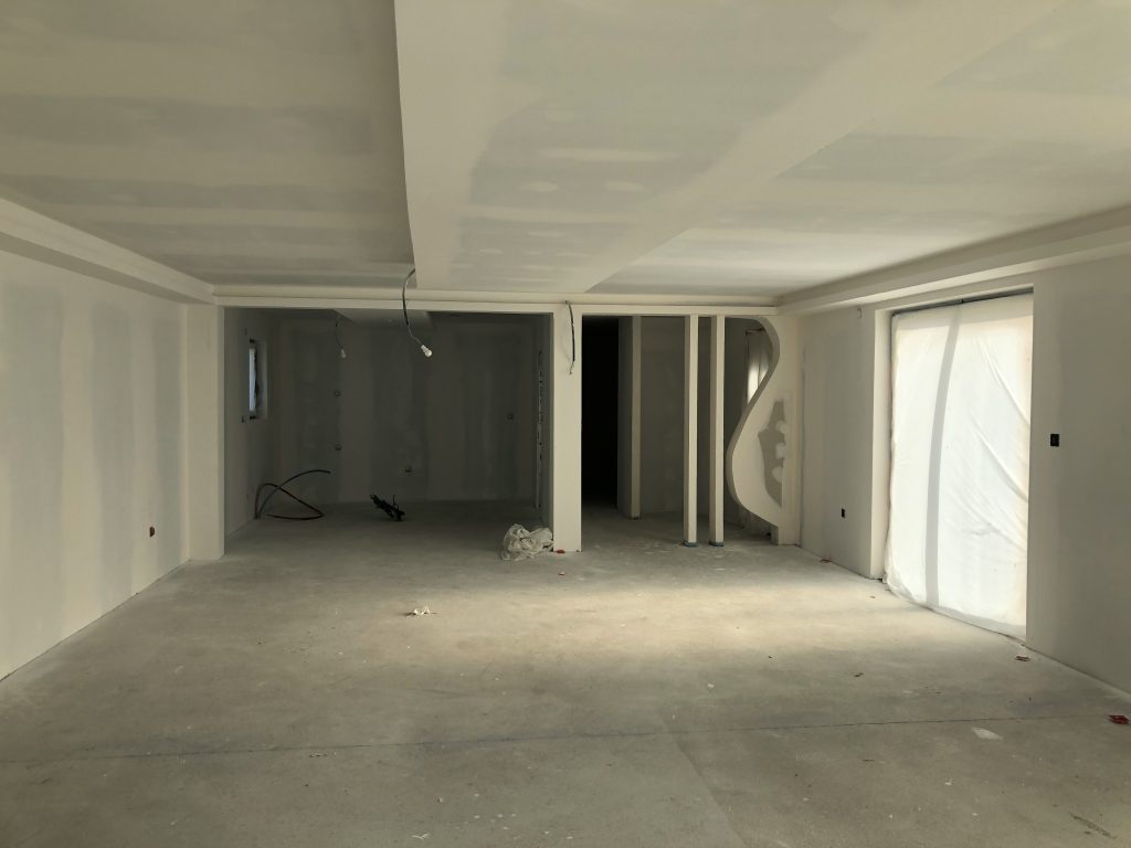 Travaux de plâtrerie 